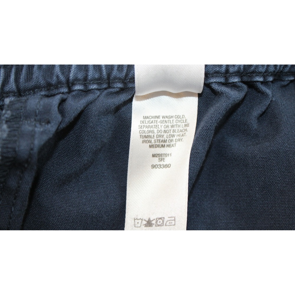 Cabelas Mens Navy Blue Cotton Canvas Cargo Utility Shorts Size 44 Elastic Waist - Picture 6 of 6